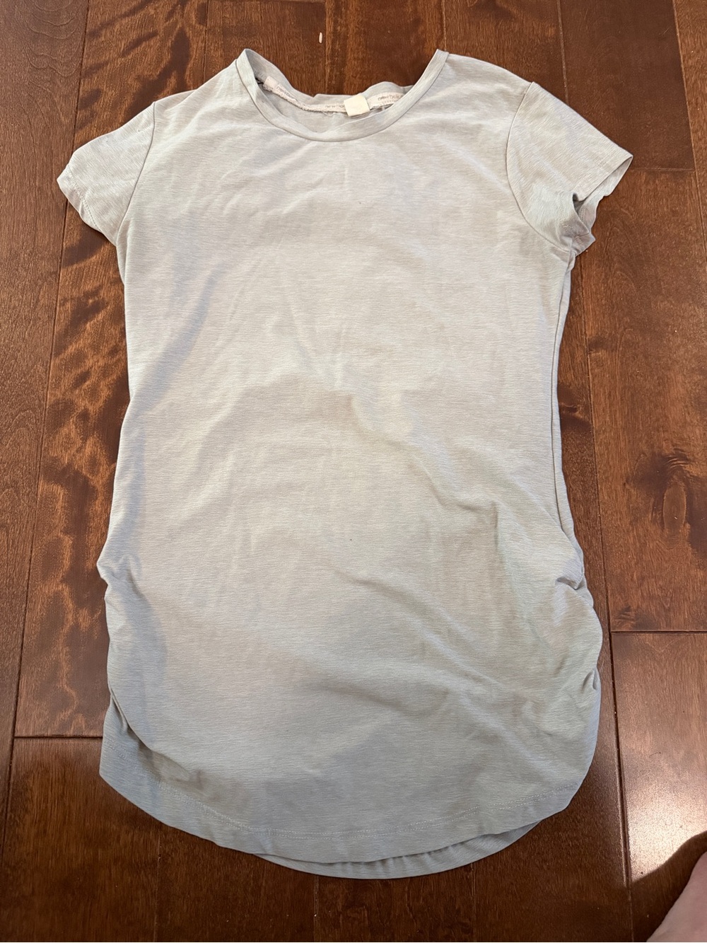 Women’s Light Gray Crewneck Short-Sleeve Top Size Sm